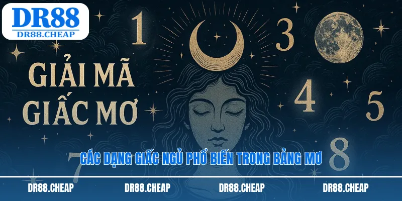 Các dạng giấc ngủ phổ biến trong bảng mơ