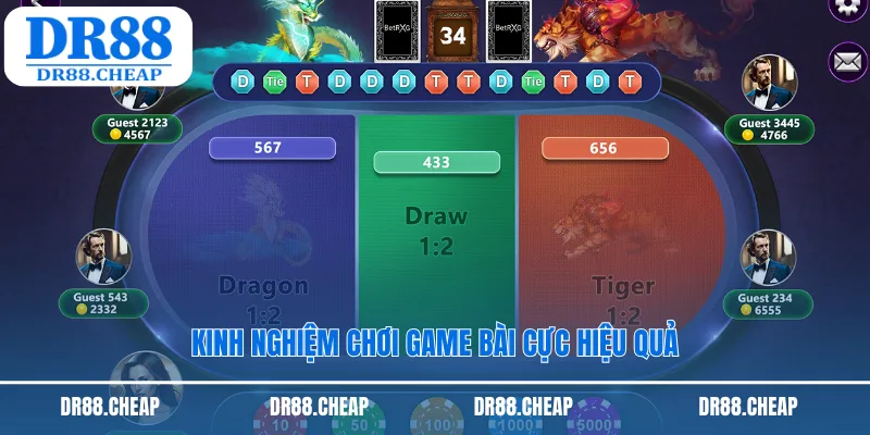 Kinh nghiệm chơi game bài cực hiệu quả